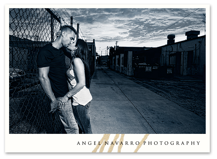 Amazing Engagement Picture with Extraordinary Sky