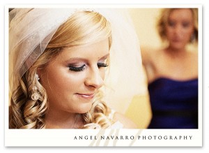 Close-up of Bride in Dressing Room