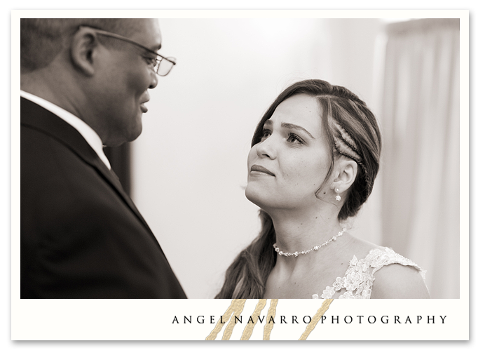 Emotional Moment Between Bride and Her Fahter