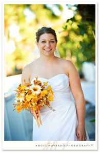 Bride ready for alter walk.