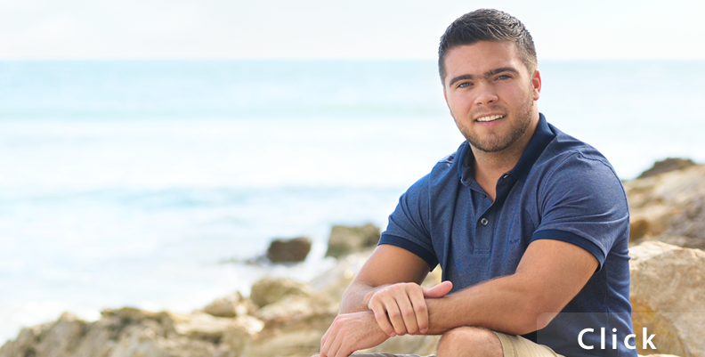 Beach Portrait Male High School Senior