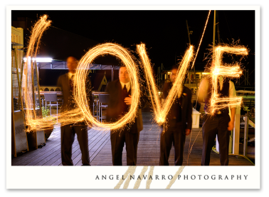 Loved Spelled with Sparklers