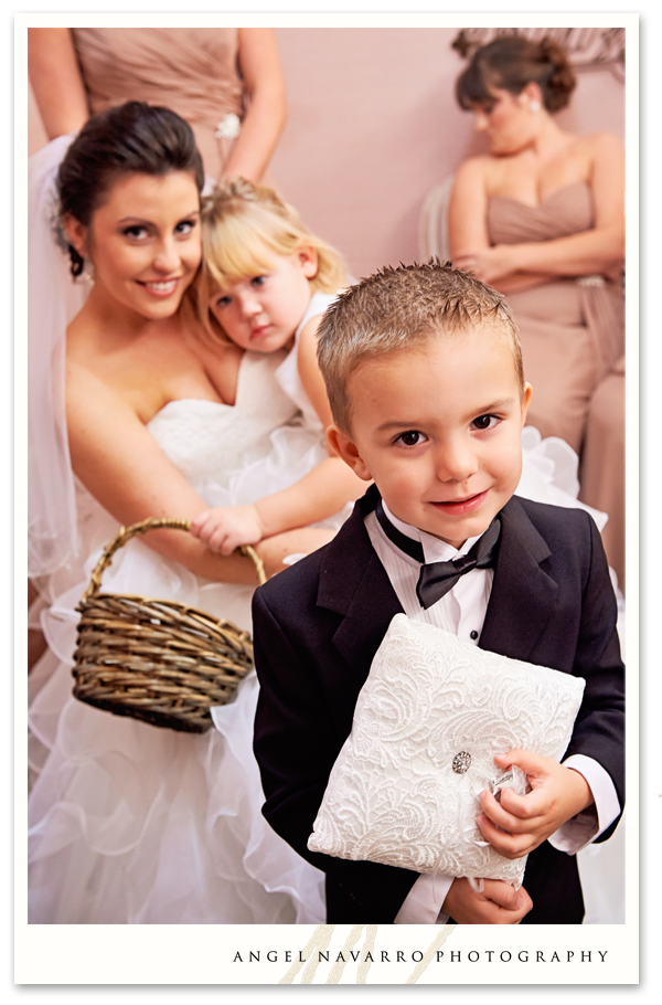 Cute Ring Bearer in Bridal Chamber