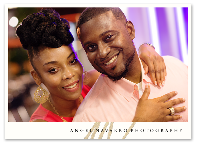 Fun Colorful Nightlife Main Street Sarasota Engagement Session Couple