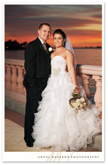 Sunset Wedding Photo in Sarasota