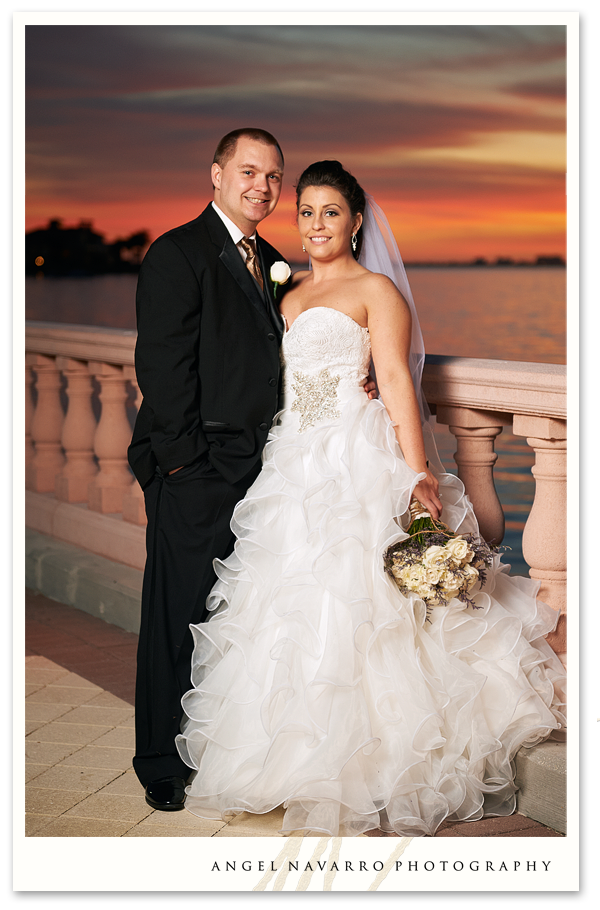Sunset Wedding Photo in Sarasota