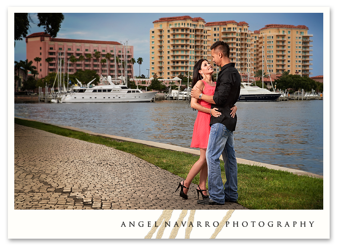 Outdoor Portraits in Tampa of Young Couple