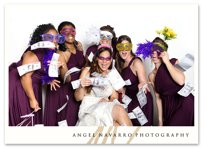 Bridal Party Cracking Up Laughing