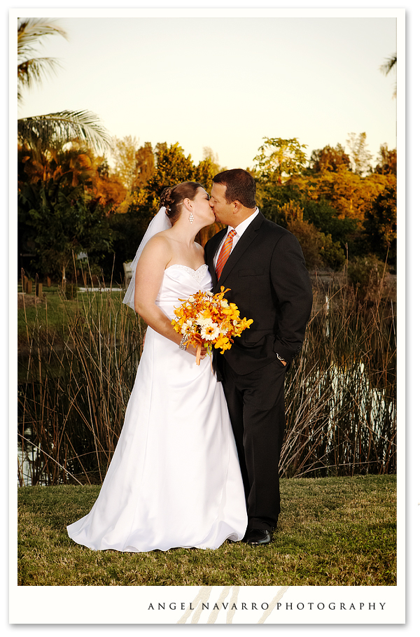 Wedding kiss photo