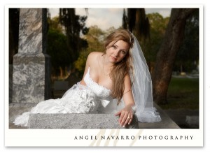 bridal dress picture outdoors Sarasota wedding photography