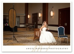 A pull-back of the bridal session