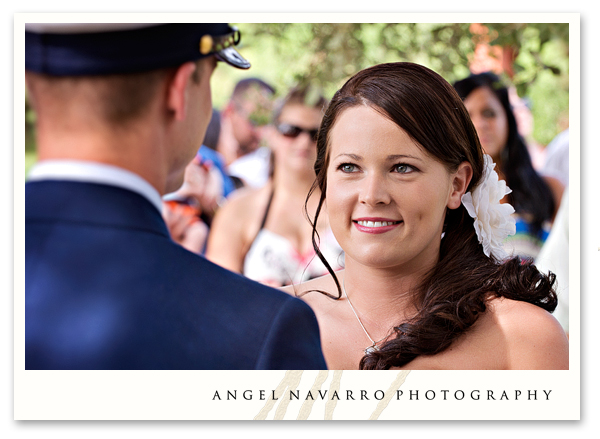 Bride ceremony soldier wedding vows