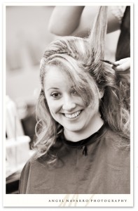 Hair Salon on Wedding Day