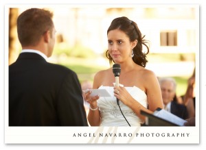 Bride repeats her vows.