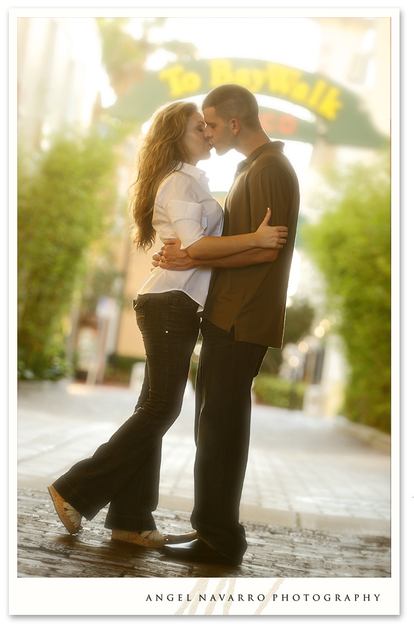 Engagement picture in Old St. Pete