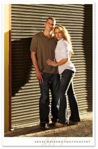 An urban-looking picture for engagements.