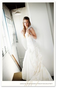 Bride in White Hallway - Fashion Look