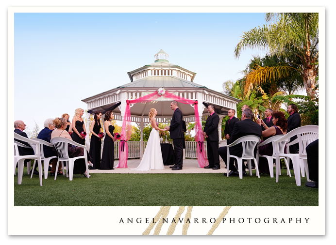 Terrific day for a wedding ceremony at Mixon<br />
Farm.