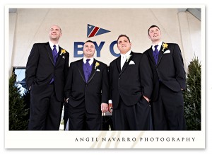 Groom and Groomsmen Outdoors