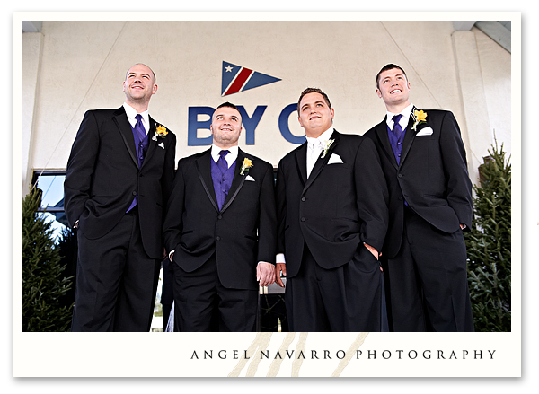 Groom and Groomsmen Outdoors