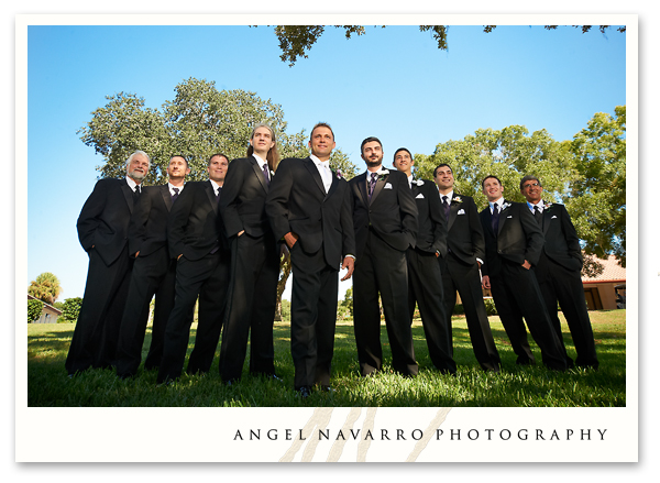 Groomsmen and groom portrait.