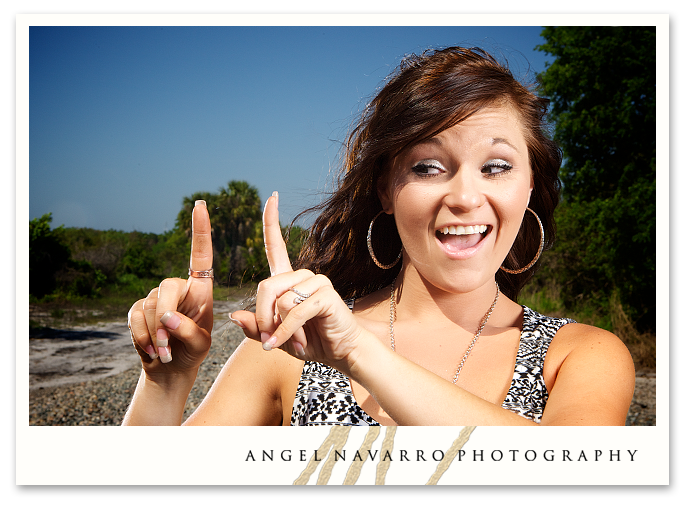 Amanda showing her year of graduation.