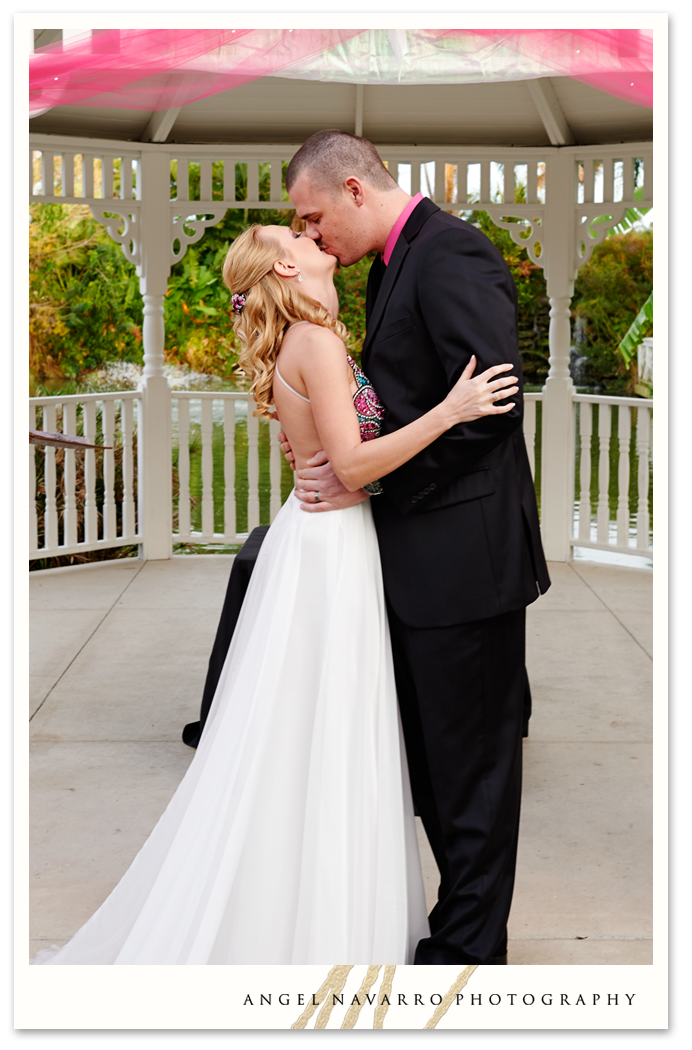 Kiss after being pronounced husband and wife.