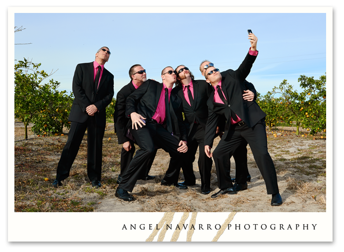 Groomsmen having a blast!