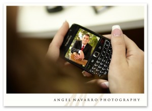 Photo of groom to his bride via text