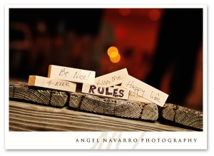 Photo of wedding favours.