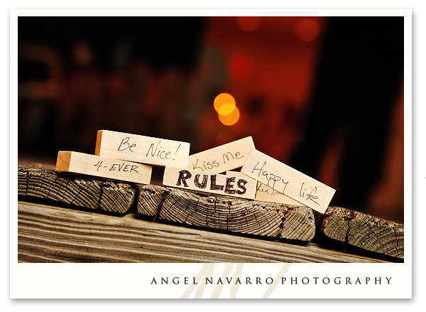wedding-favours-name-blocks Photo of wedding favours.