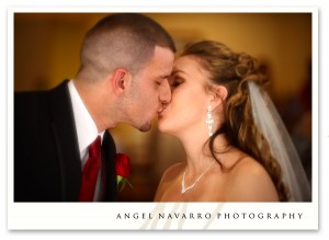 The reception kiss.