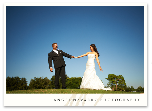 First-look moment for bride and groom.